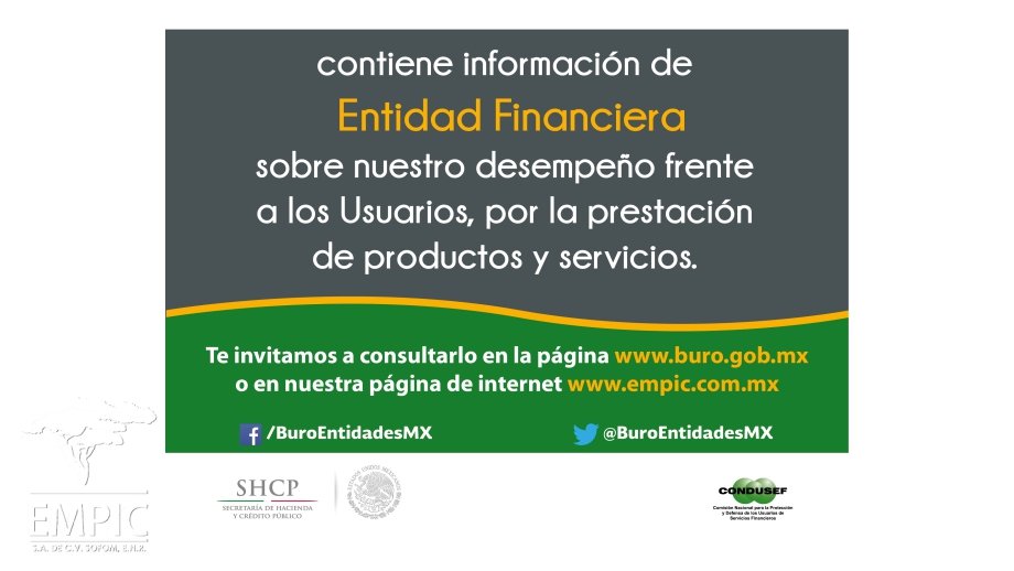 EMPIC en Buró de Entidades